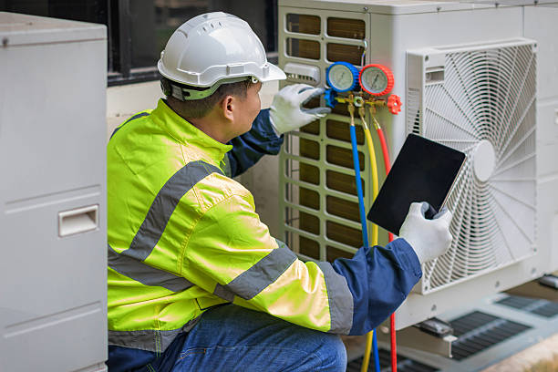 Professional Hvac Maintenance technician working in Jessup, MD
